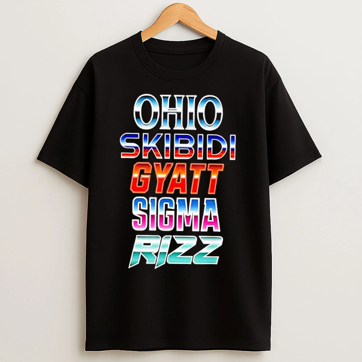 Classic Ohio Skibidi Gyatt Sigma Rizz Rainbow Stylish T Shirts