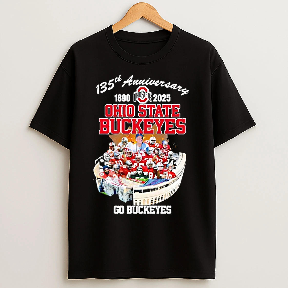 Classic Ohio State Buckeyes 135th Anniversary 1980 2025 Go Buckeyes T Shirts