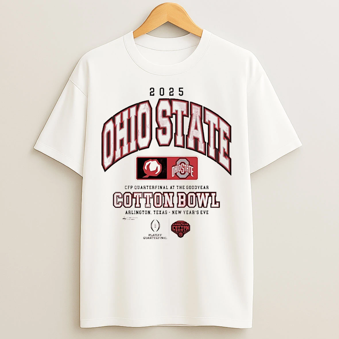 Classic Ohio State Buckeyes 2025 Cotton Bowl Cfp Quarterfinal At Goodyear T Shirts