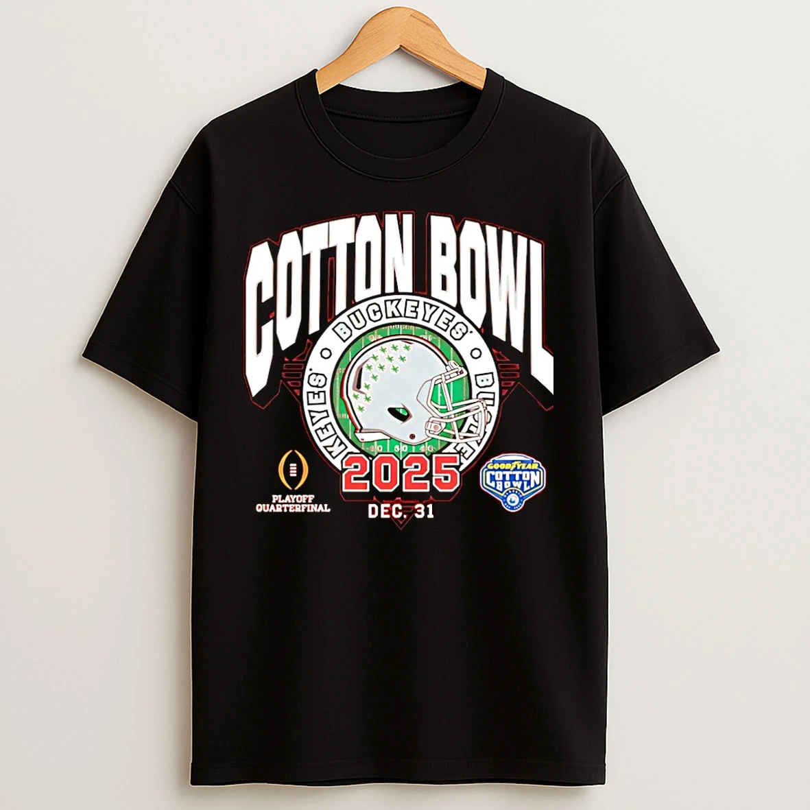 Classic Ohio State Buckeyes 2025 Cotton Bowl Helmet Christmas T Shirts