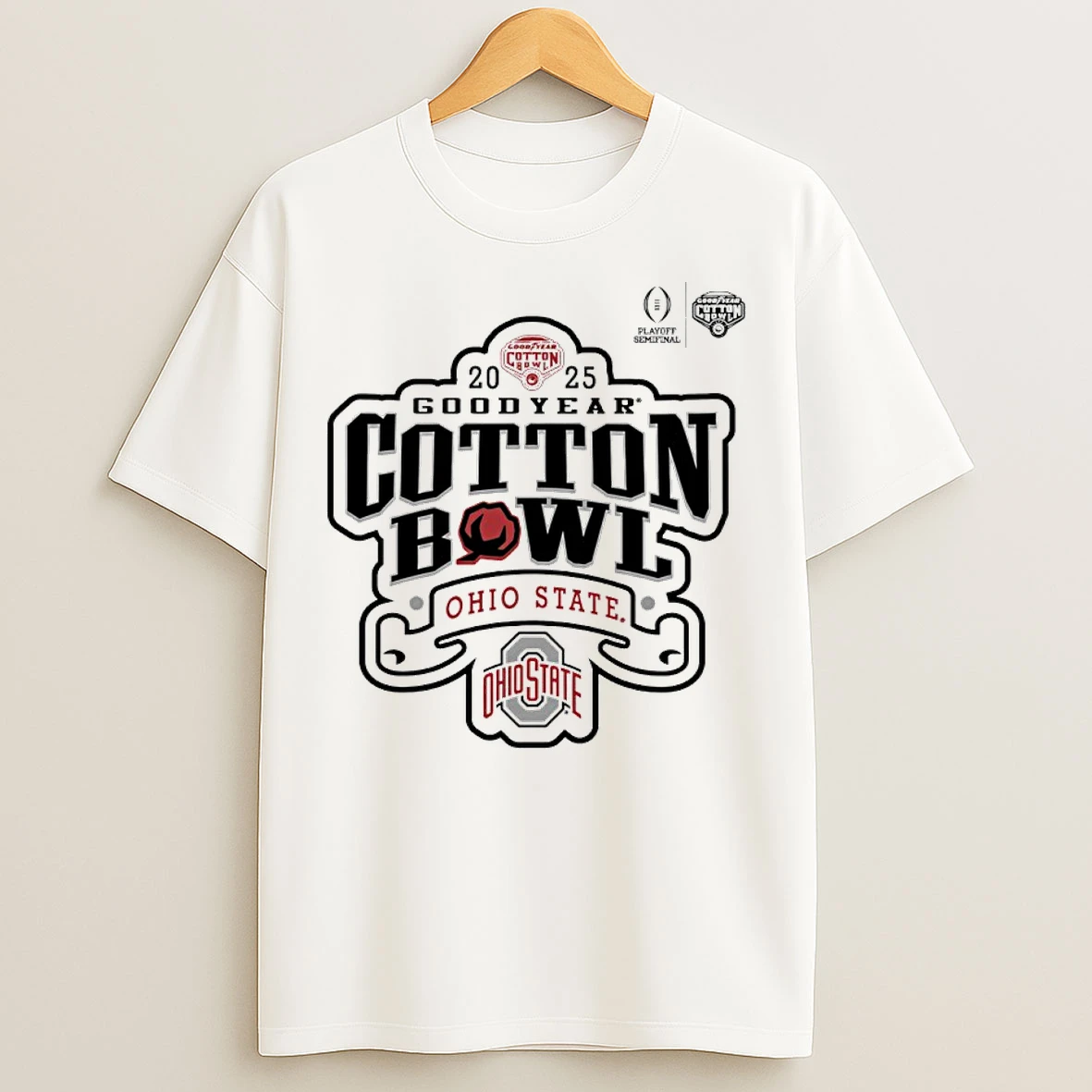 Classic Ohio State Buckeyes 2025 Goodyear Cotton Bowl T Shirts