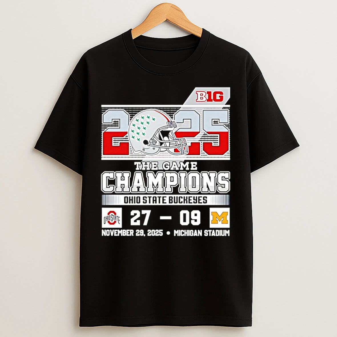Classic Ohio State Buckeyes 2025 The Game Champions 27 09 Michigan Score T Shirts