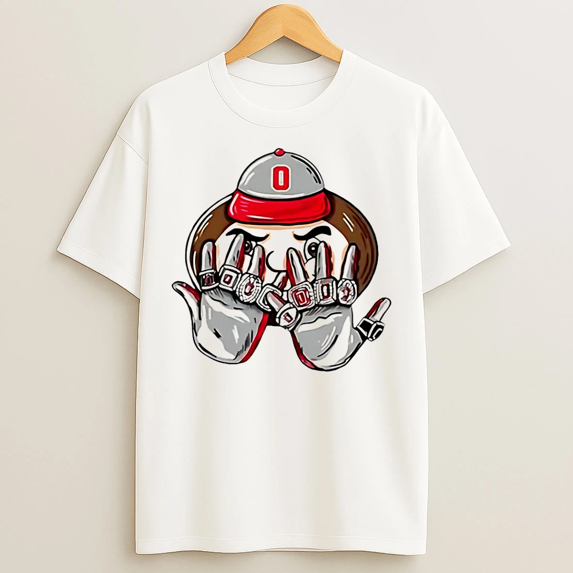 Classic Ohio State Buckeyes 9 Rings 2025 Mascot T Shirts