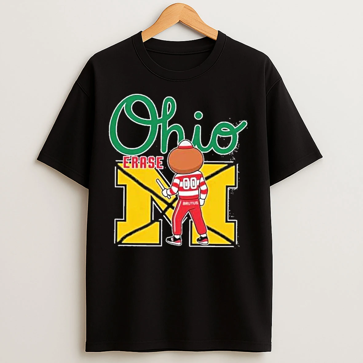Classic Ohio State Buckeyes Brutus Ohio Erase T Shirts