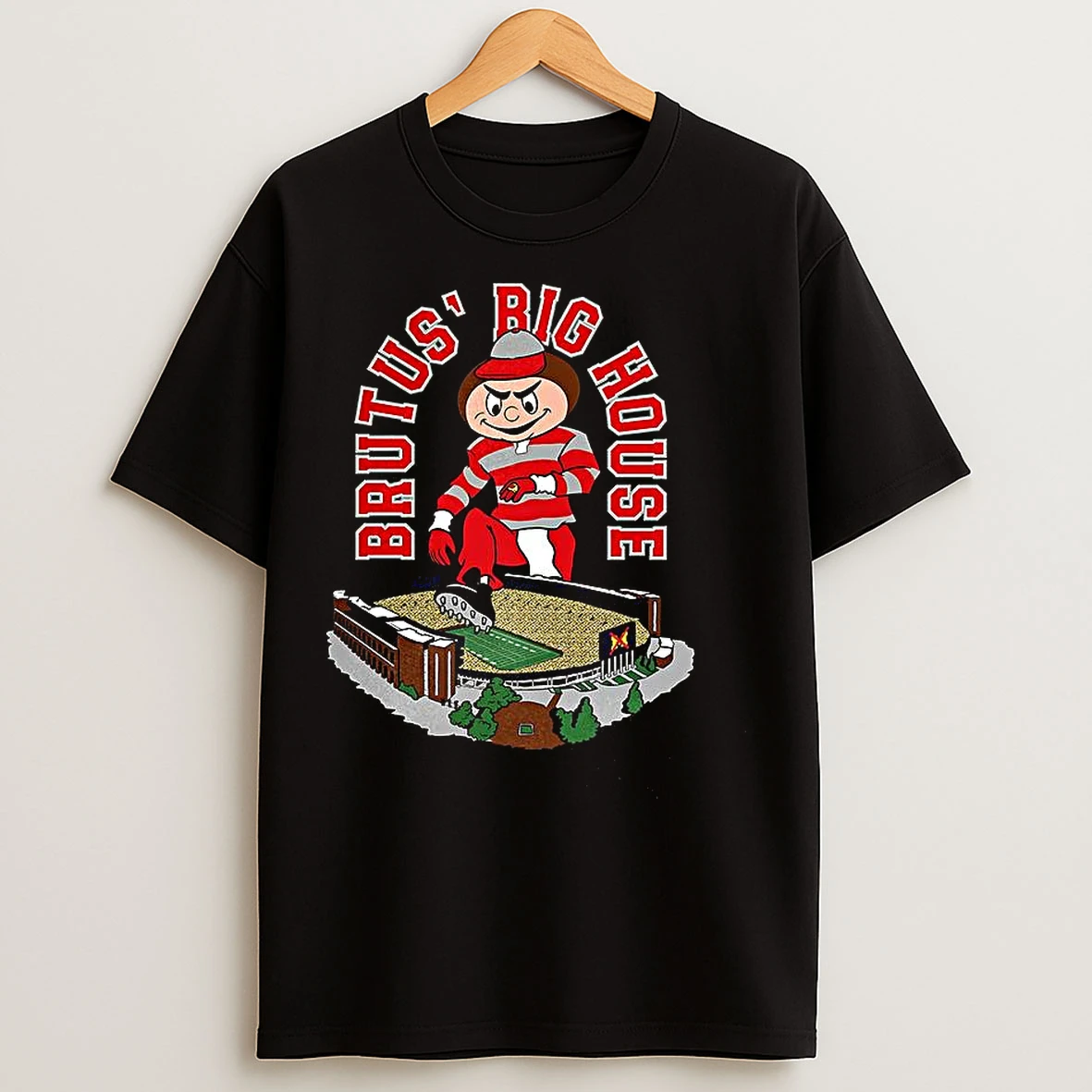 Classic Ohio State Buckeyes Brutus Big House Stadium T Shirts