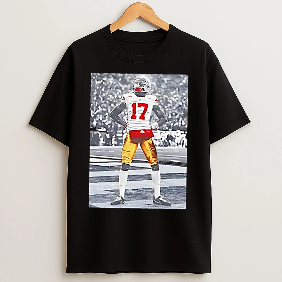 Classic Ohio State Buckeyes Carnell Tate Standing Picture T Shirts