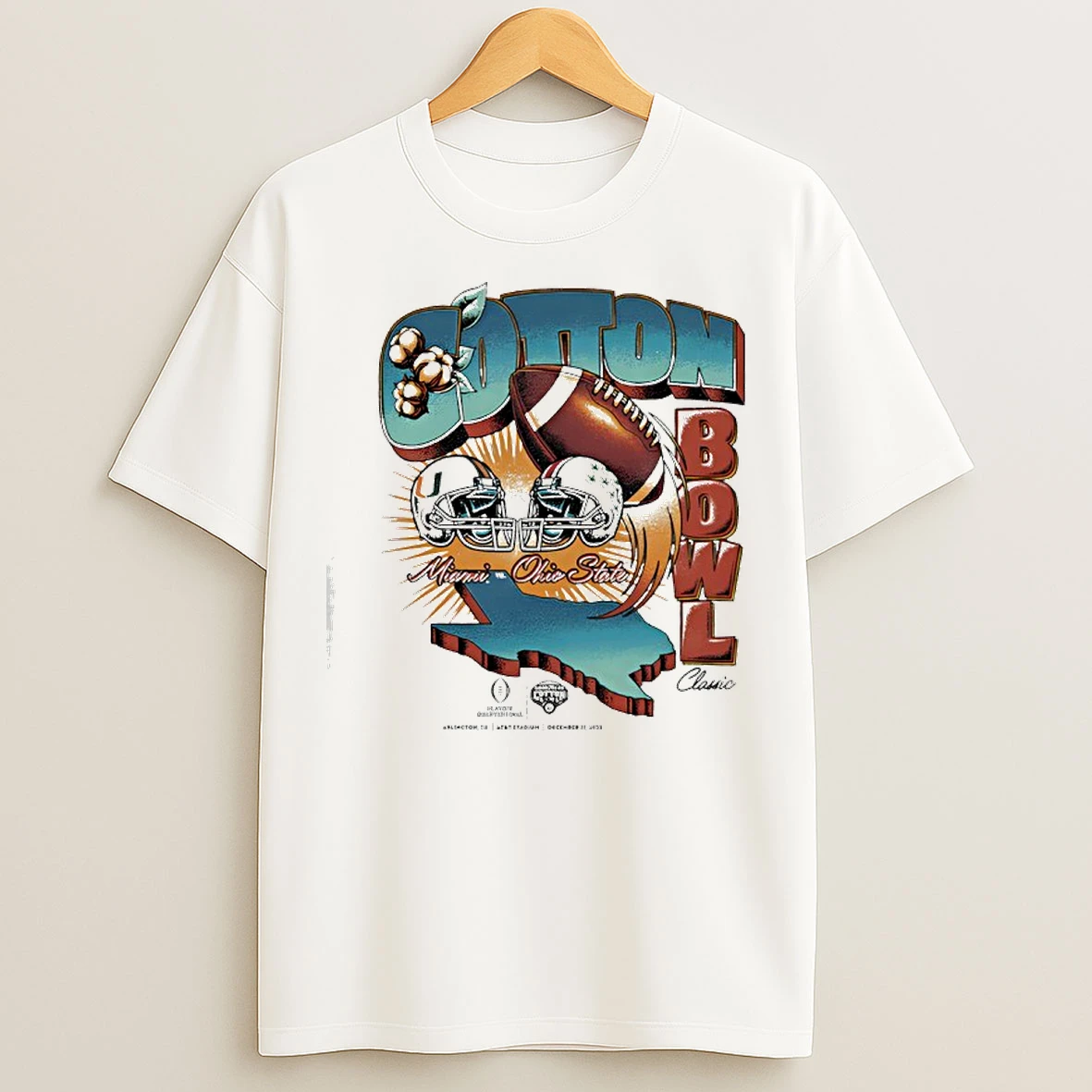 Classic Ohio State Buckeyes Cotton Bowl 2025 Matchup T Shirts