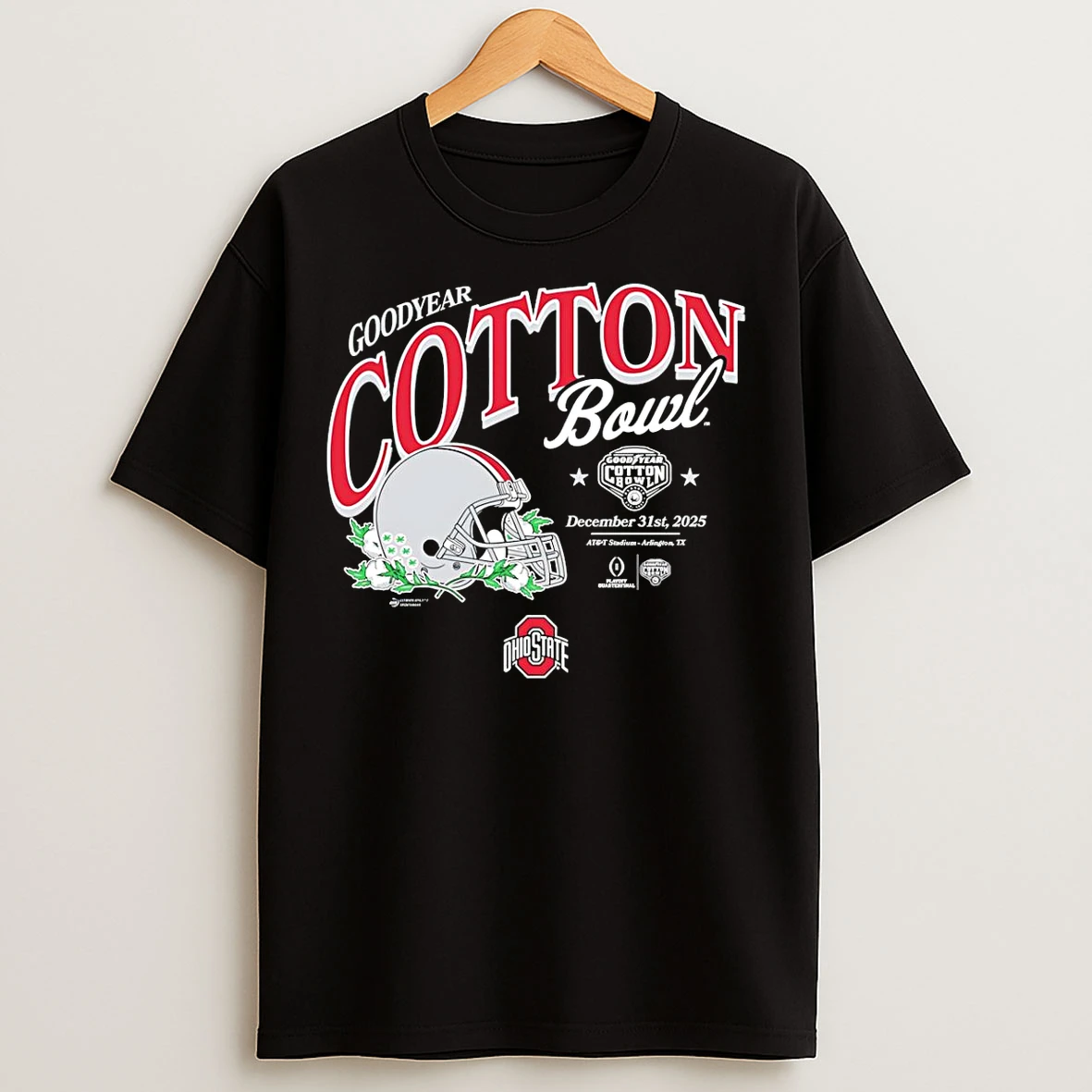 Classic Ohio State Buckeyes Football 2025 Cotton Bowl Helmet T Shirts