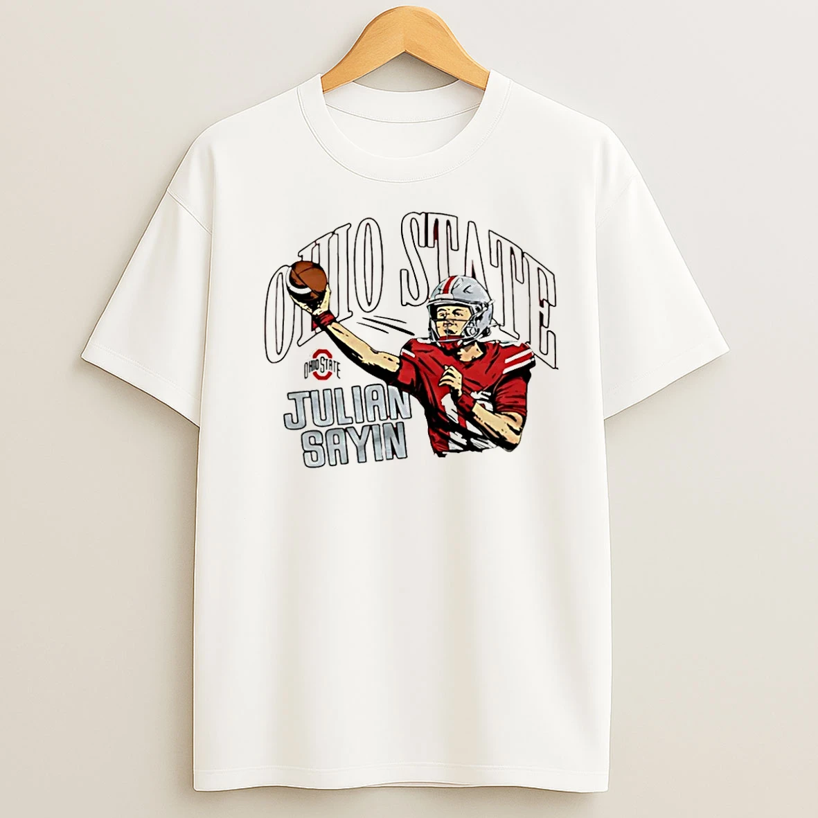 Classic Ohio State Buckeyes Julian Sayin Caricature Christmas T Shirts