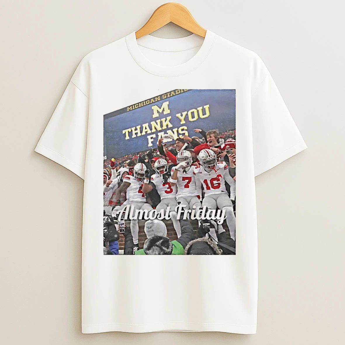 Classic Ohio State Buckeyes Thank You Fans Almost Friday T Shirts