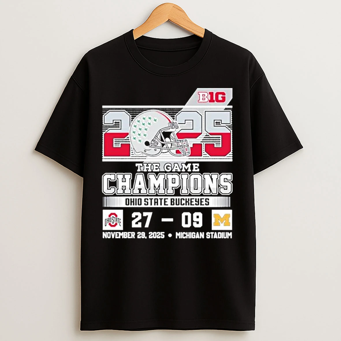 Classic Ohio State Buckeyes The Game Champions 27 9 Michigan Score T Shirts