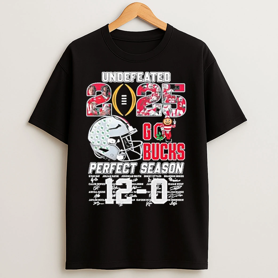 Classic Ohio State Buckeyes Undefeated 2025 Perfect Season 12 0 T Shirts
