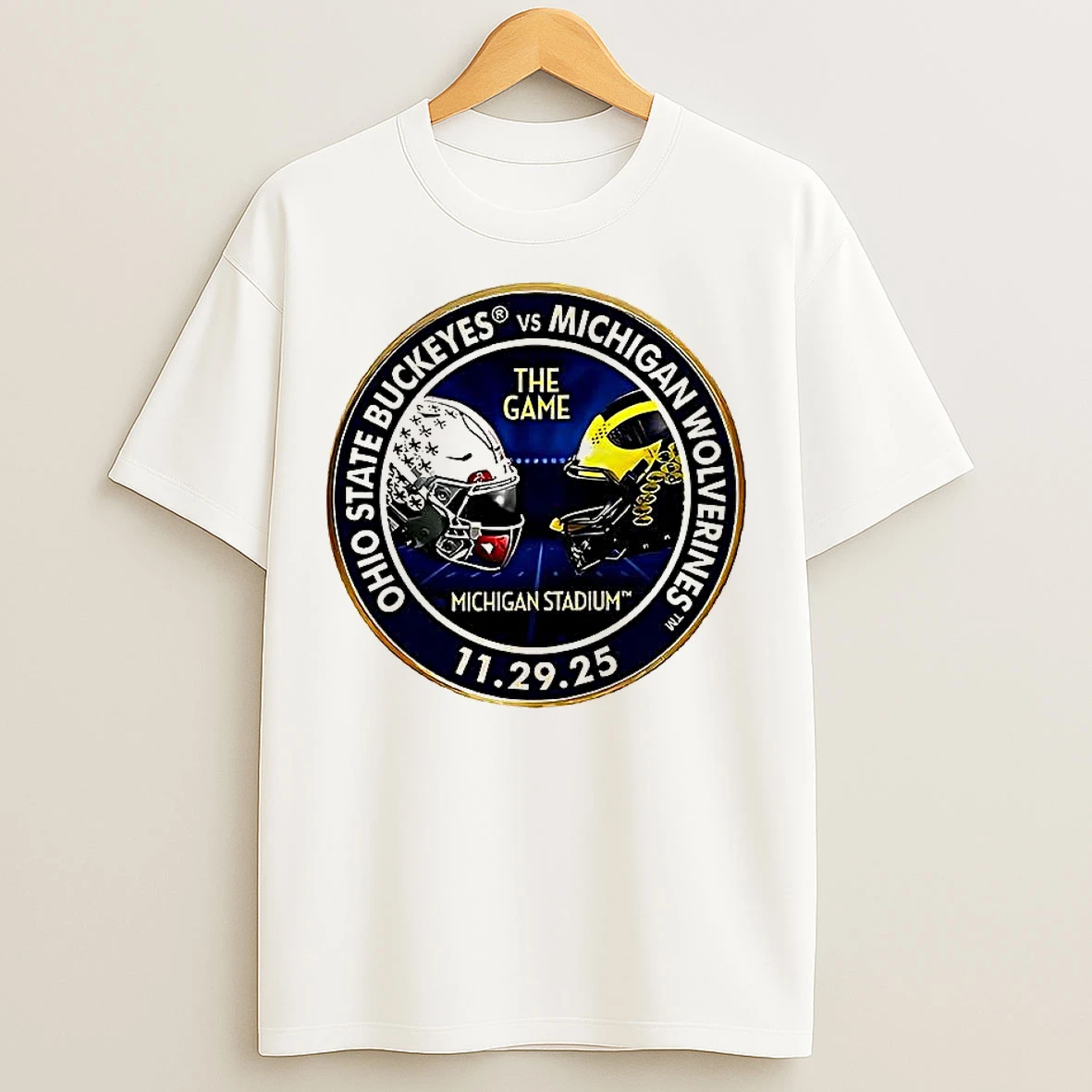 Classic Ohio State Buckeyes Vs Michigan Wolverines Ncaa 2025 The Game Michigan Stadium T Shirts