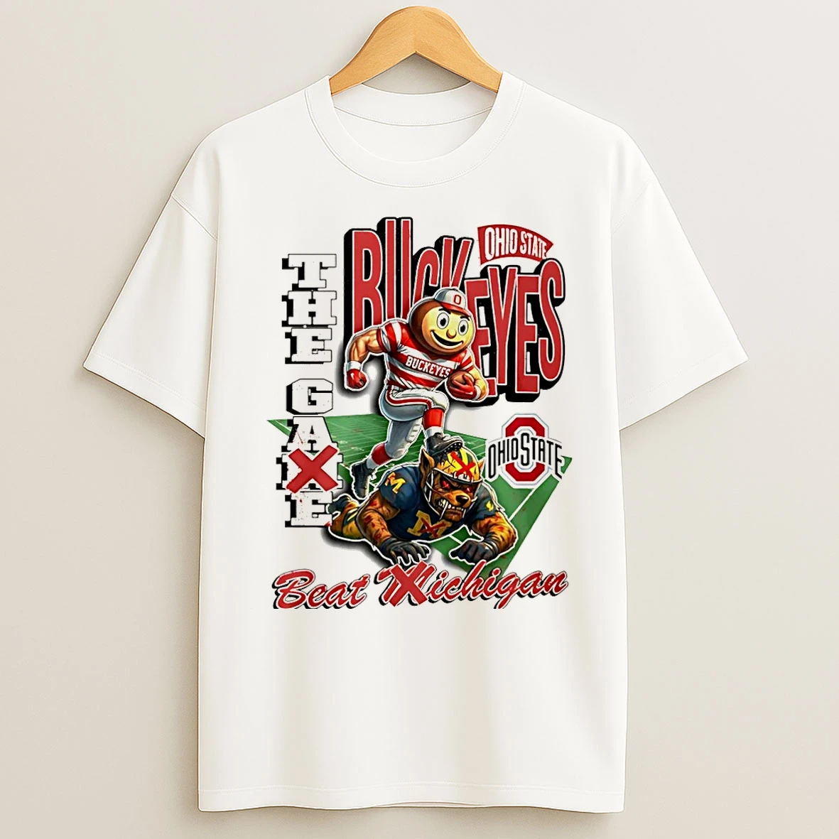 Classic Ohio State Buckeyes Beat Michigan 2025 The Game Mascot Funny Christmas T Shirts