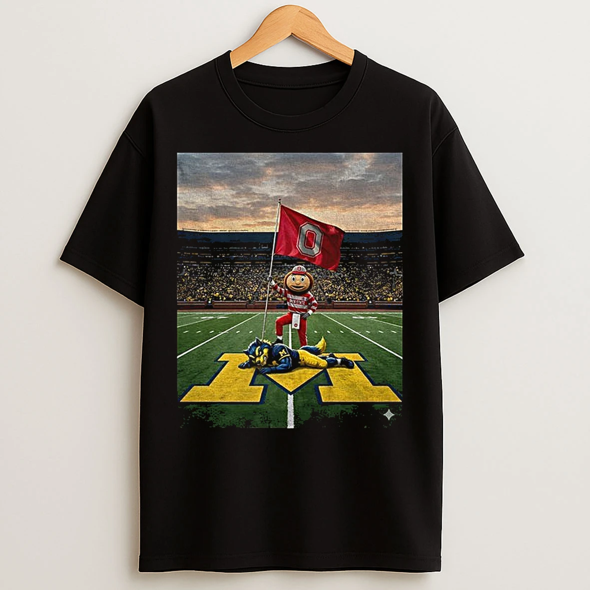Classic Ohio State Buckeyes Beat Michigan Wolverines Football Flag Stadium Photo T Shirts