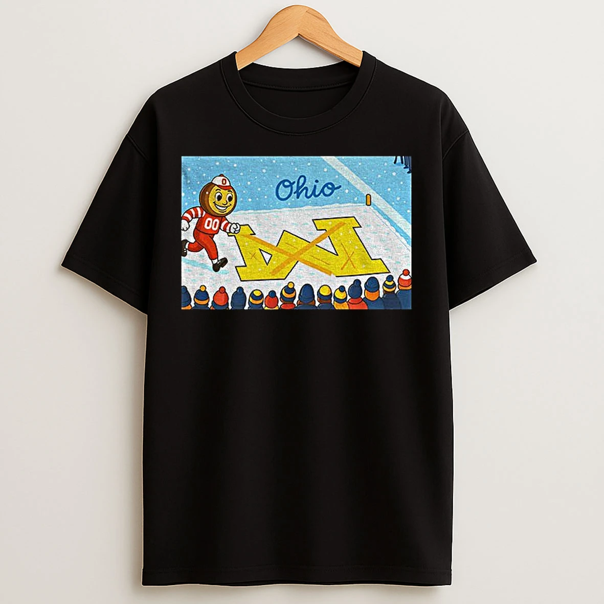 Classic Ohio State Buckeyes Football Brutus Snow Beat Michigan Wolverines T Shirts