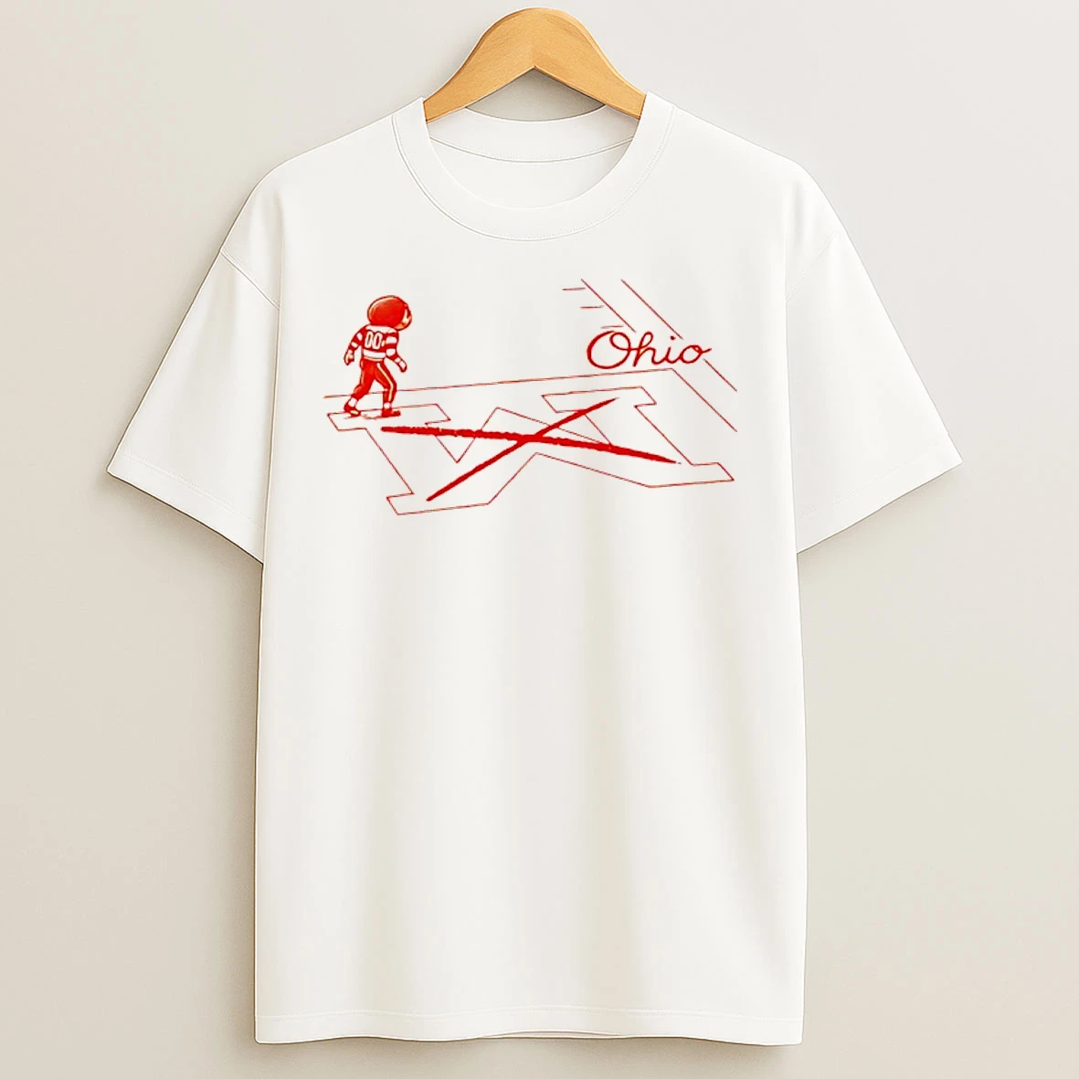 Classic Ohio State Buckeyes Not Michigan Wolverines Snow Stadium Mascot T Shirts