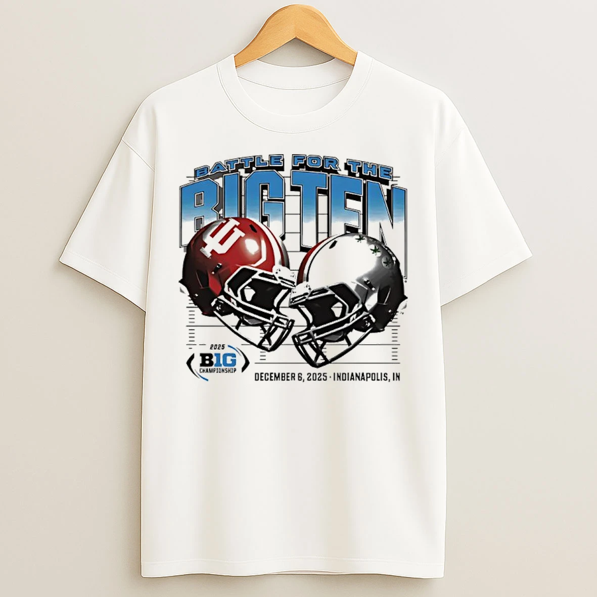 Classic Ohio State Buckeyes Vs Indiana Hoosiers 2025 Battle For The Big Ten T Shirts