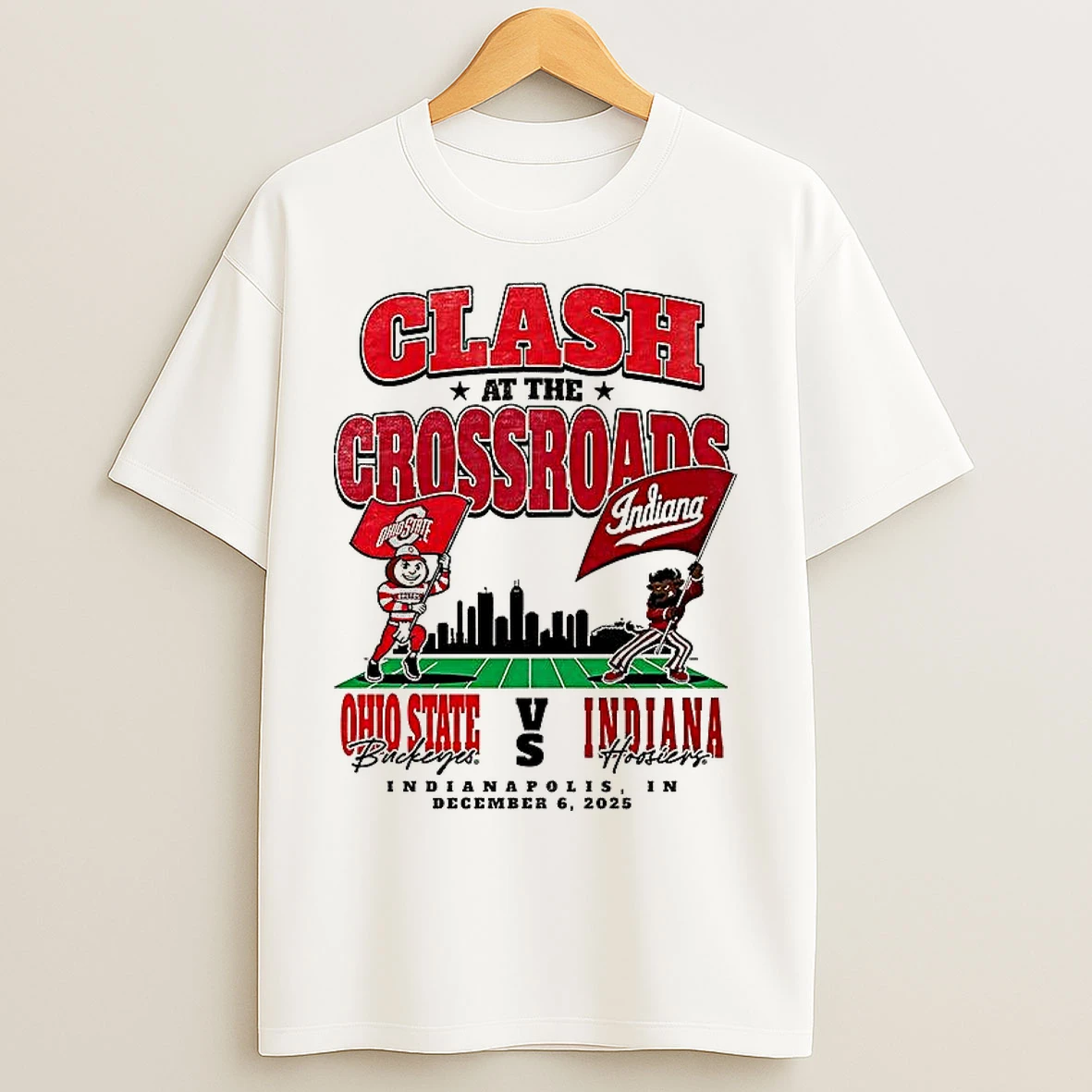 Classic Ohio State Buckeyes Vs Indiana Hoosiers Clash At The Crossroads T Shirts