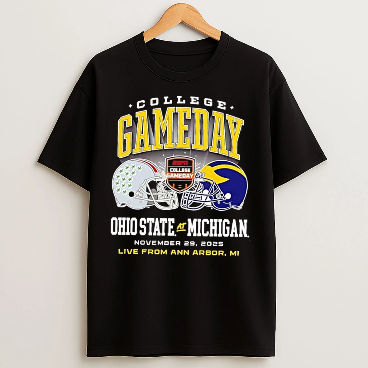 Classic Ohio State Buckeyes Vs Michigan Wolverines 2025 College Gameday T Shirts