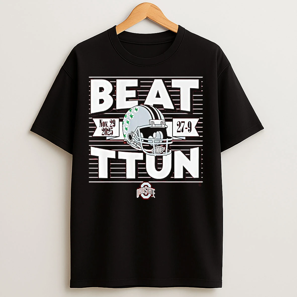 Classic Ohio State Football Beat Ttun In The Game 2025 Helmet Logo T Shirts