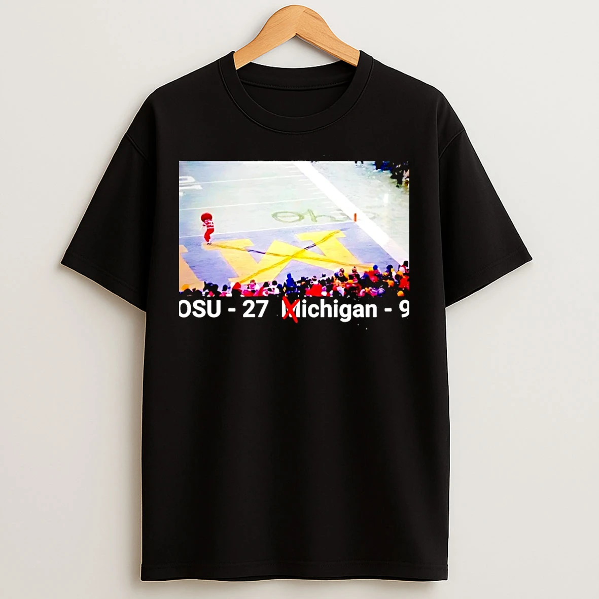Classic Ohio State Snow Fan Football Osu 27 Michigan 9 Christmas T Shirts