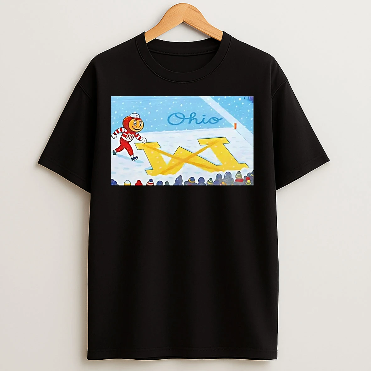 Classic Ohio State Snow Fan Football Not M Christmas T Shirts