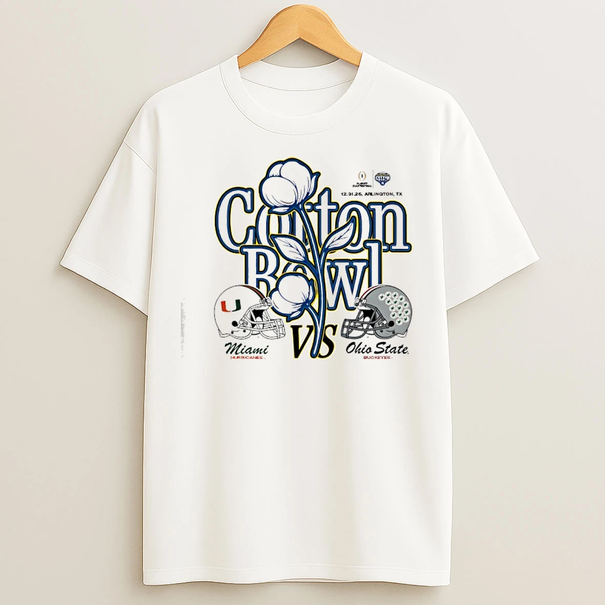 Classic Ohio State Vs Miami 2025 Cotton Bowl T Shirts
