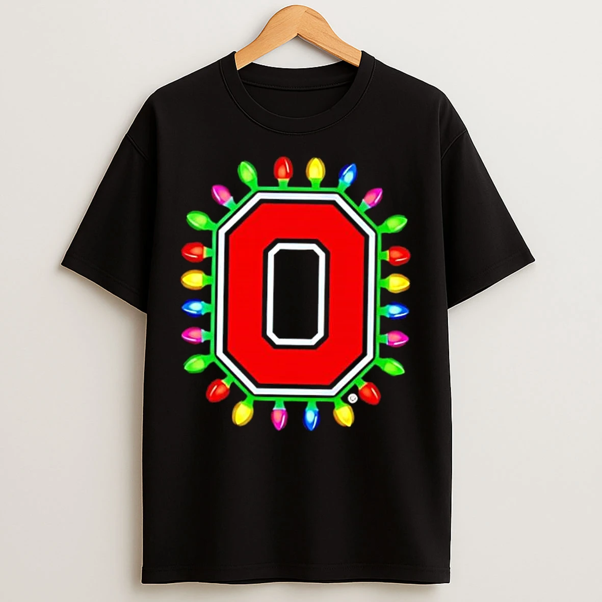 Classic Ohio State Buckeyes Christmas Lights O Logo 2025 T Shirts