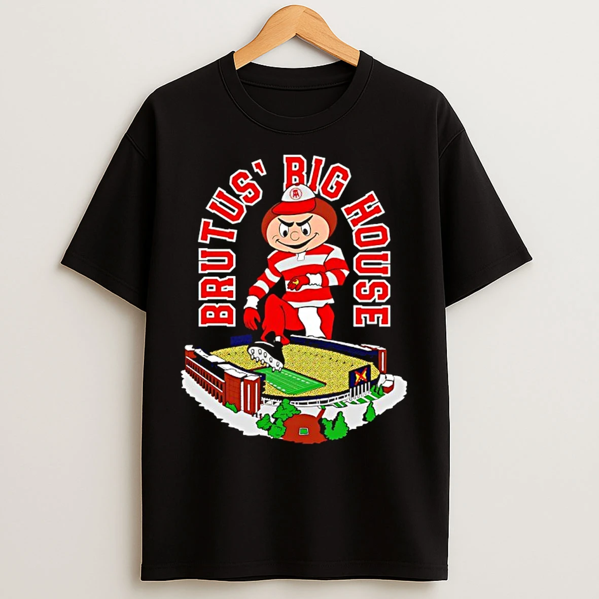 Classic Ohios House Brutus Big House Mascot Stadium T Shirts