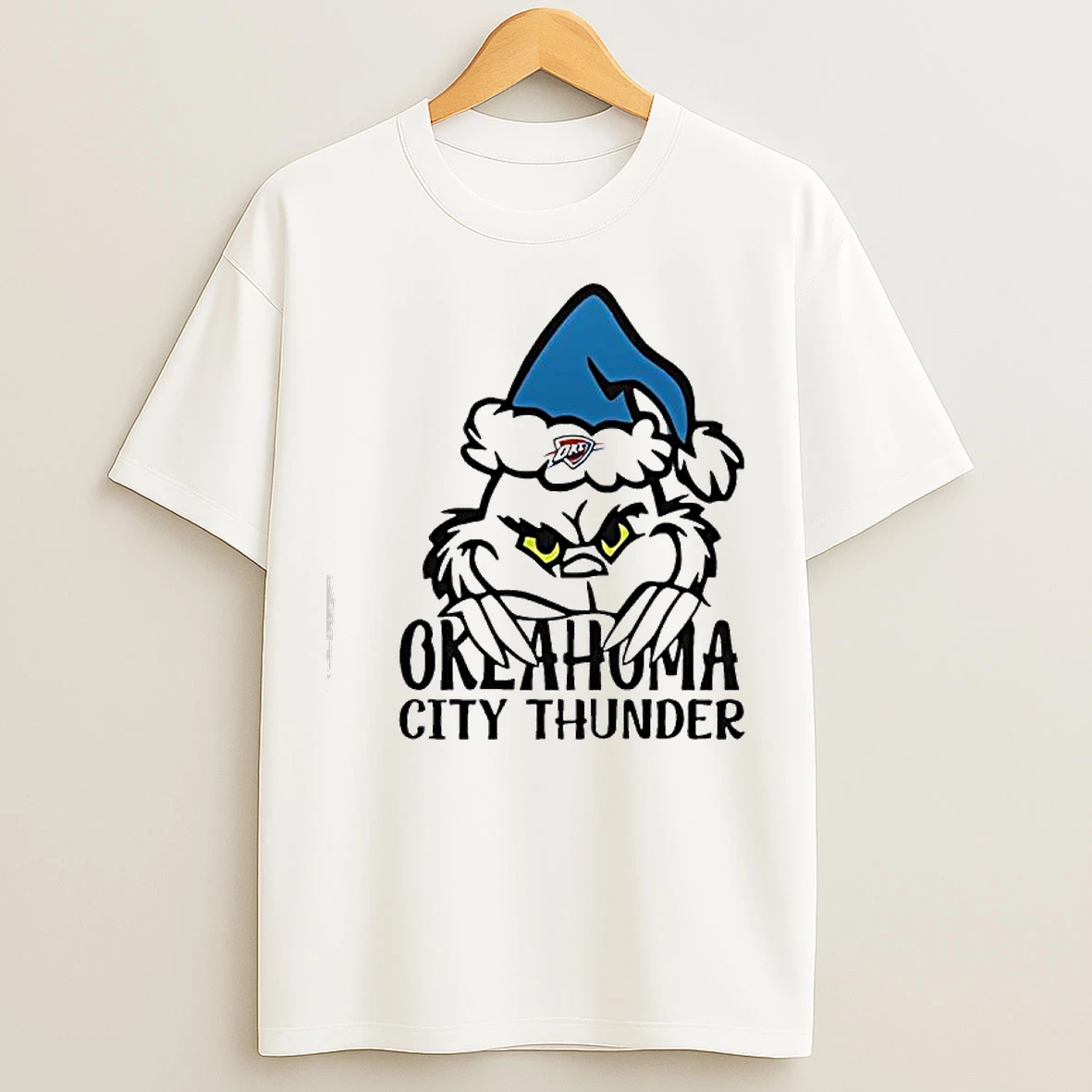 Classic Oklahoma City Thunder Grinch Holiday T Shirts