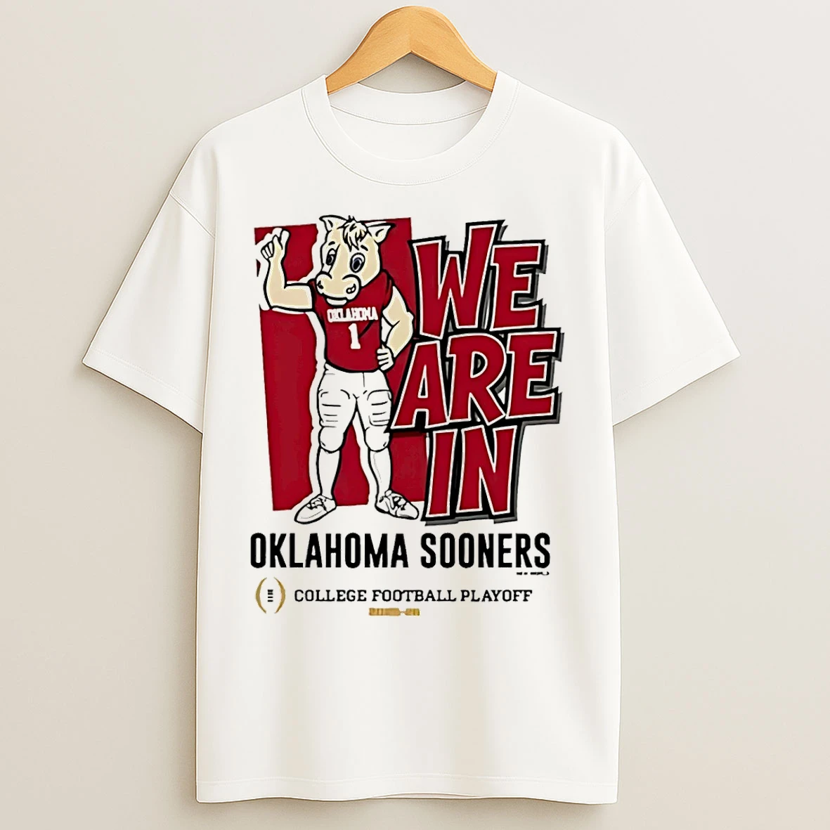 Classic Oklahoma Sooners 2025 Cfp Bound Mascot We Are In T Shirts