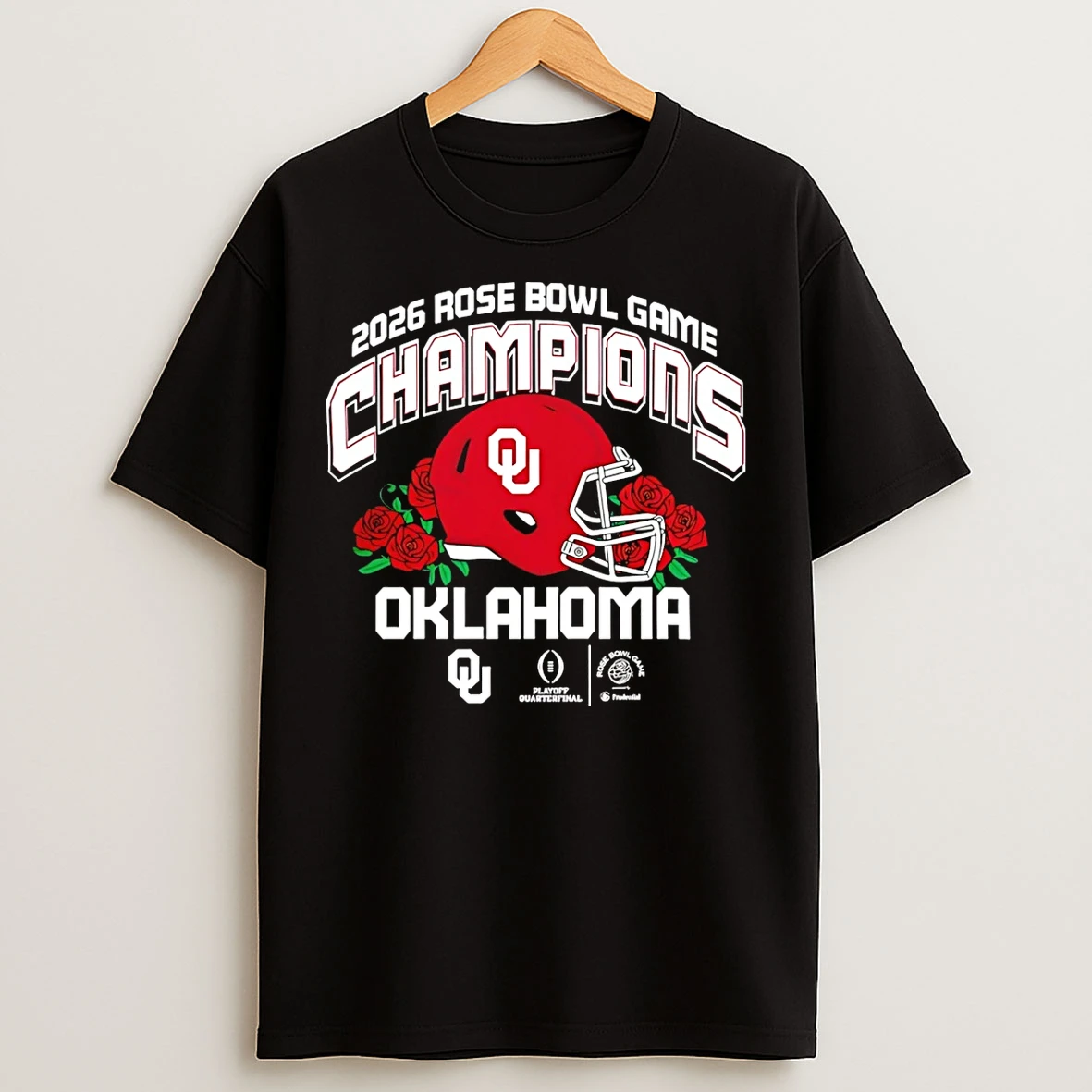 Classic Oklahoma Sooners 2026 Cfp Rose Bowl Champions T Shirts