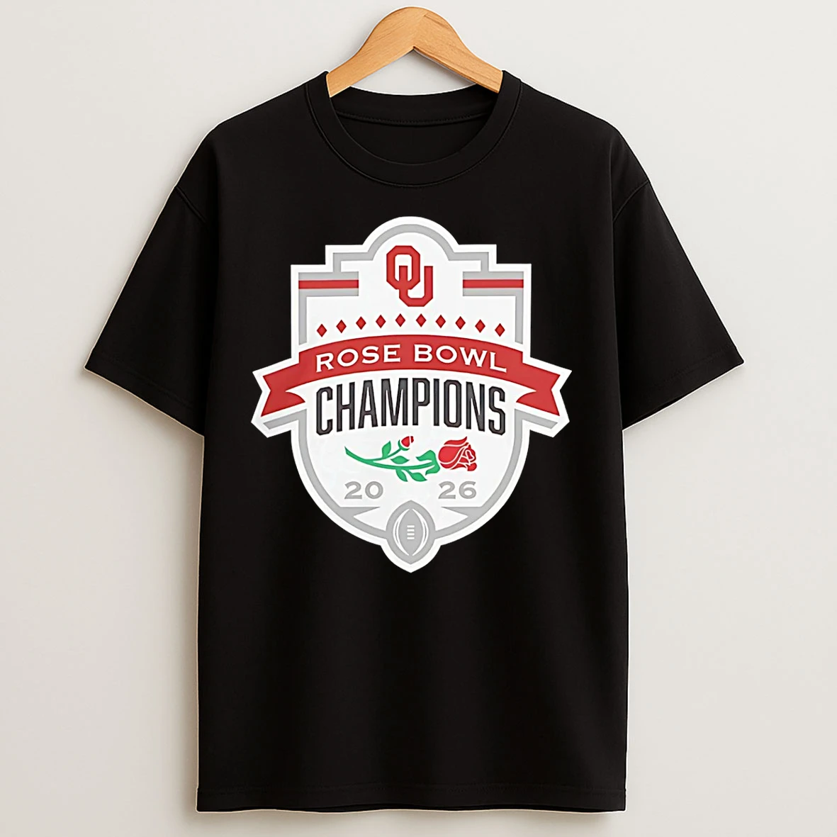 Classic Oklahoma Sooners 2026 Rose Bowl Game Champions T Shirts