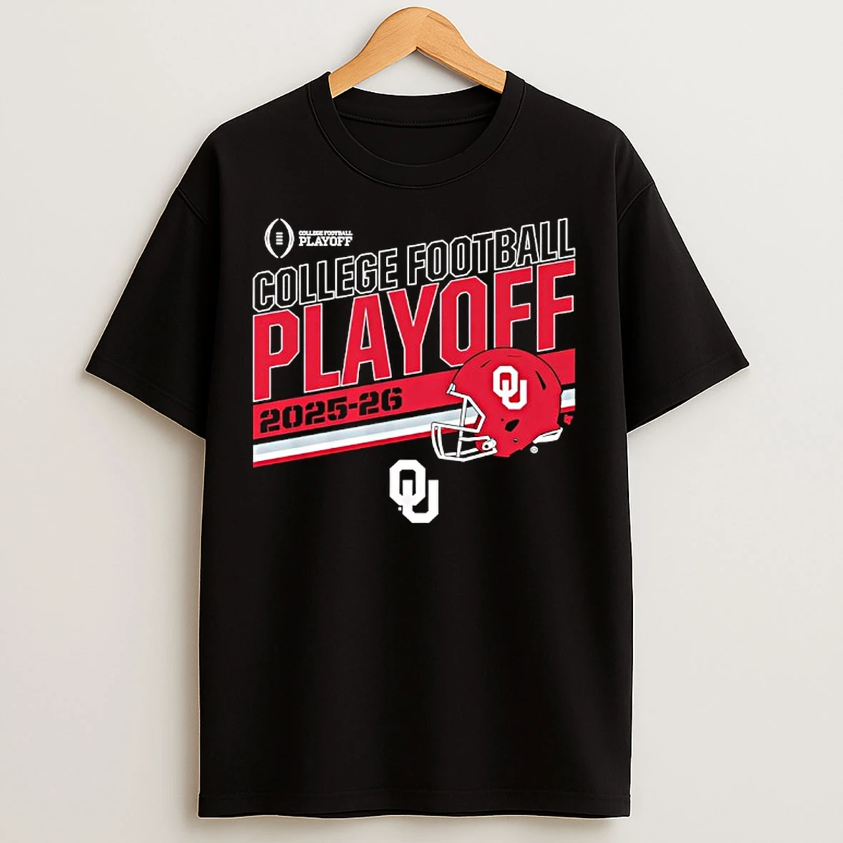 Classic Oklahoma Sooners College Football Playoff 2025 26 Stripe T Shirts