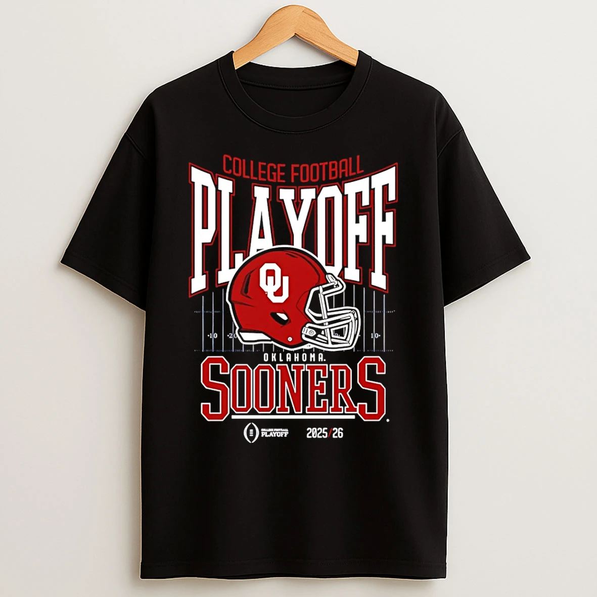 Classic Oklahoma Sooners College Football Playoff Bound 2025 26 Helmet T Shirts