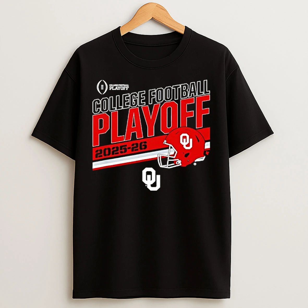Classic Oklahoma Sooners College Football Playoff Stripe 2025 T Shirts