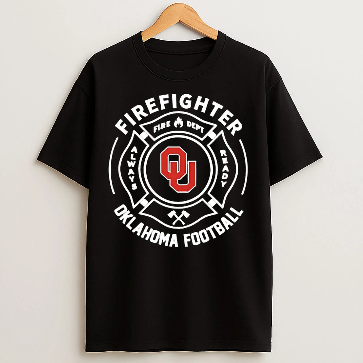 Classic Oklahoma Sooners Football Firefighter T Shirts