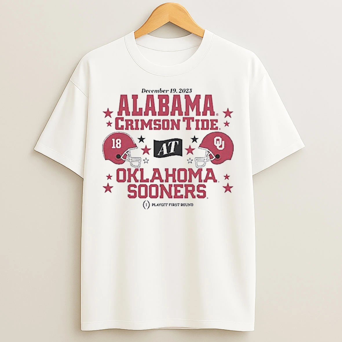Classic Oklahoma Sooners At Alabama Crimson Tide 2025 Cfp First Round Matchup T Shirts