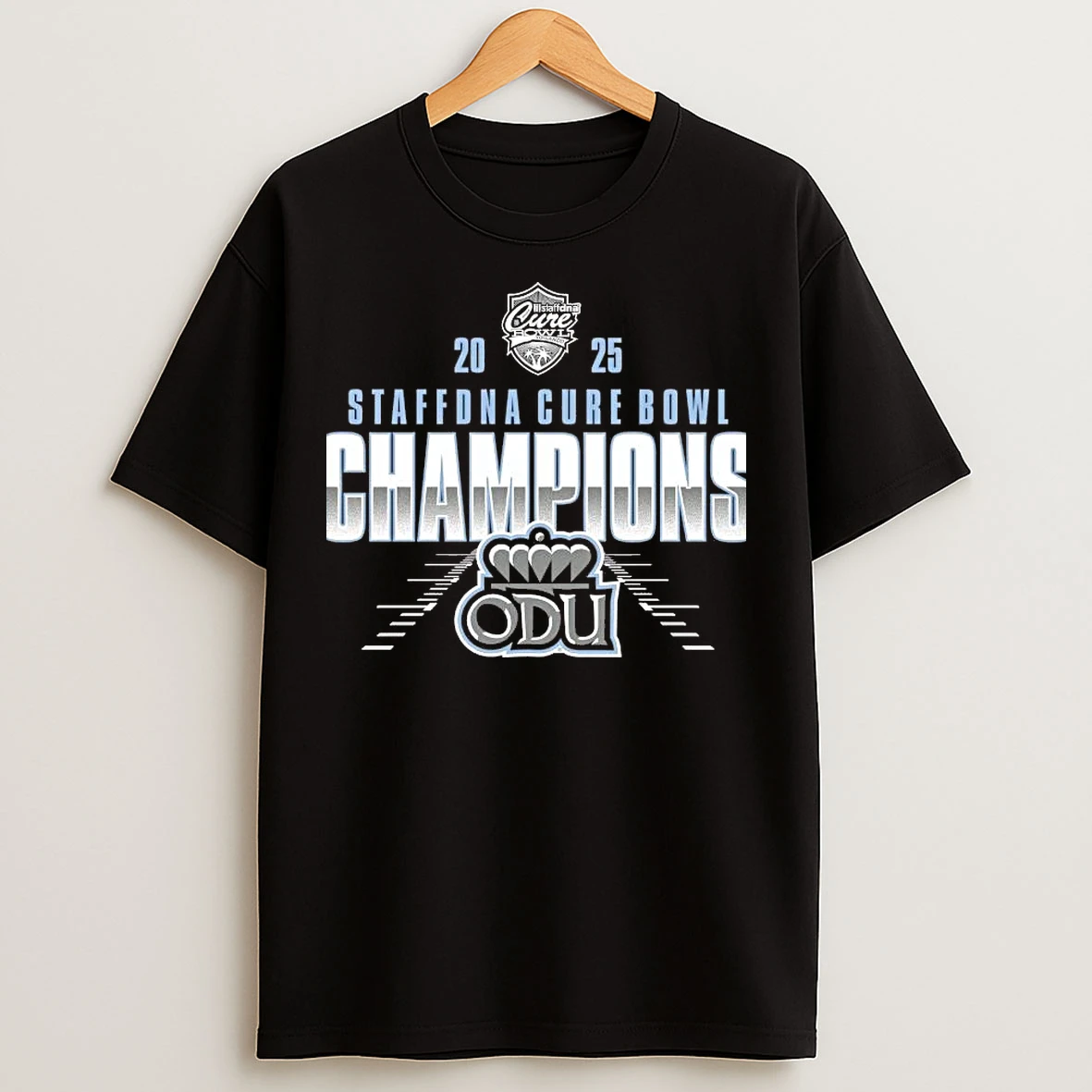 Classic Old Dominion Monarchs 2025 Cure Bowl Champions T Shirts