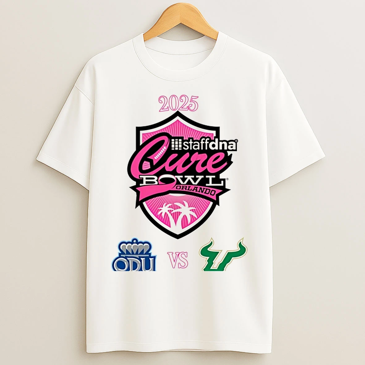 Classic Old Dominion Monarchs Vs South Florida Bulls 2025 Cure Bowl T Shirts