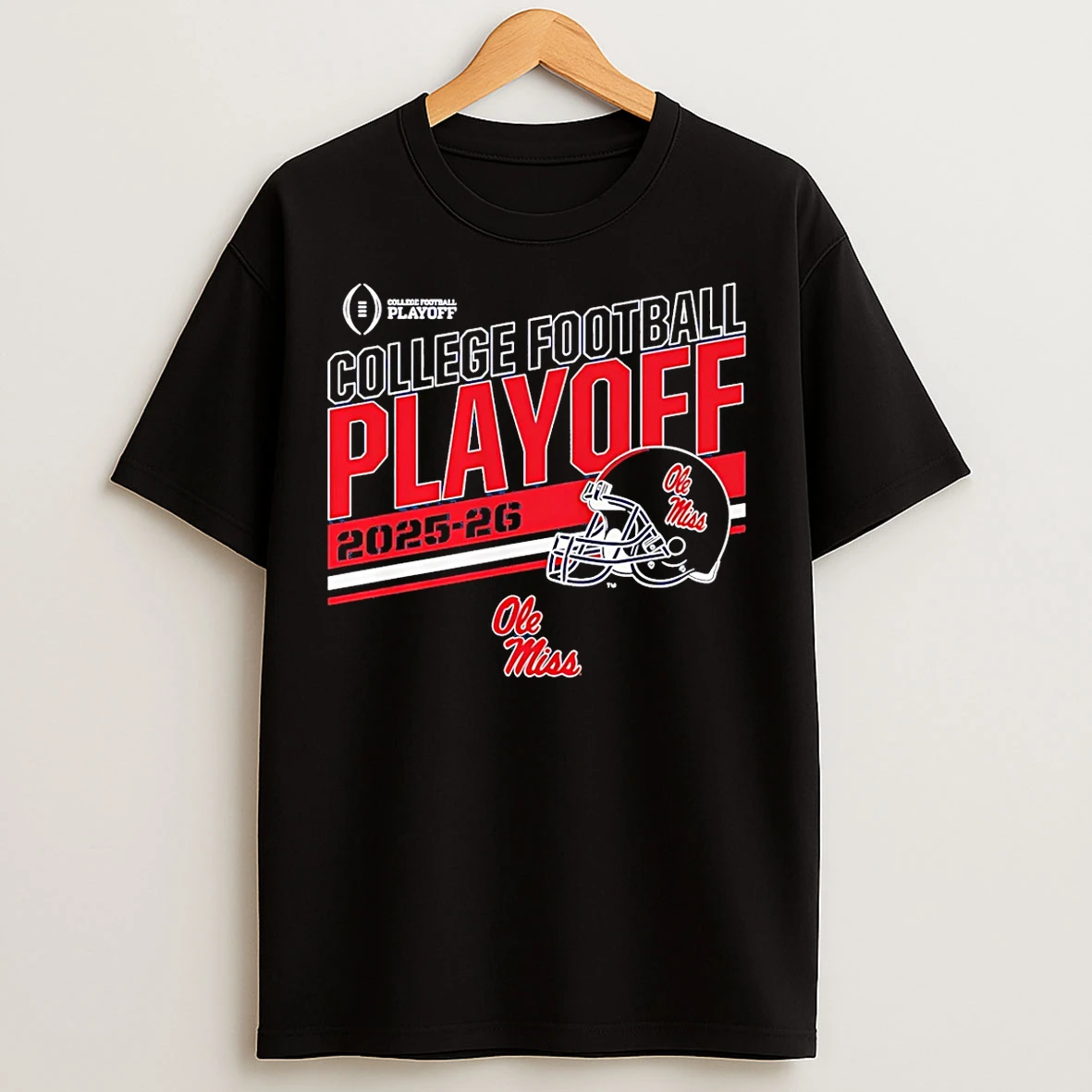 Classic Ole Miss Football 2025 26 Cfp Stripe T Shirts