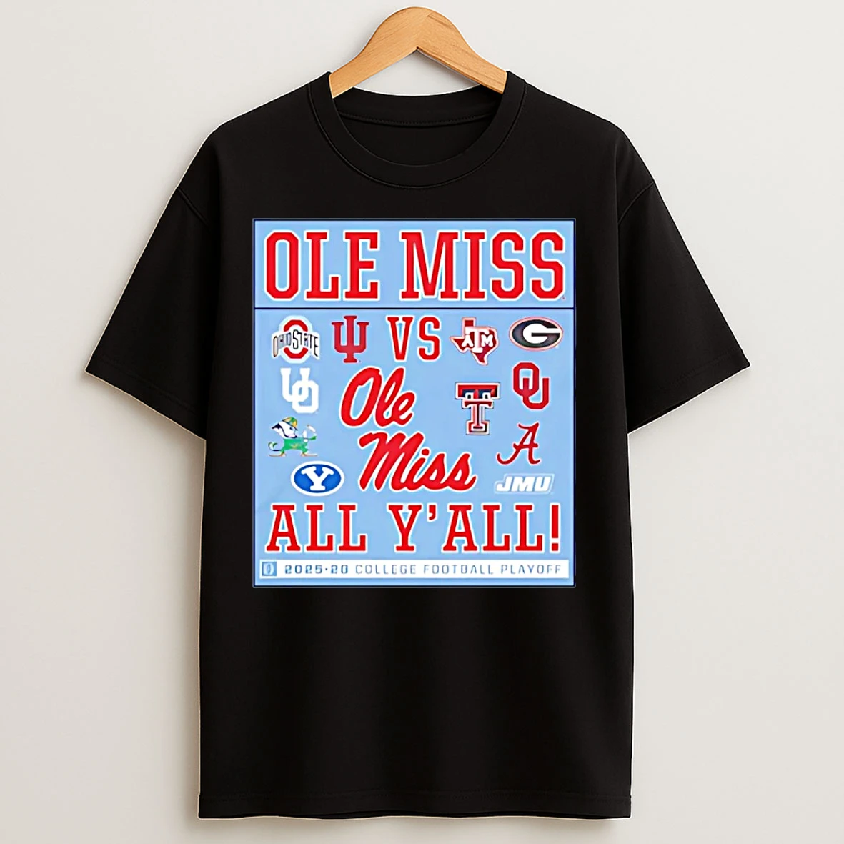 Classic Ole Miss Rebels 2025 26 Cfp Ole Miss Vs Yall T Shirts
