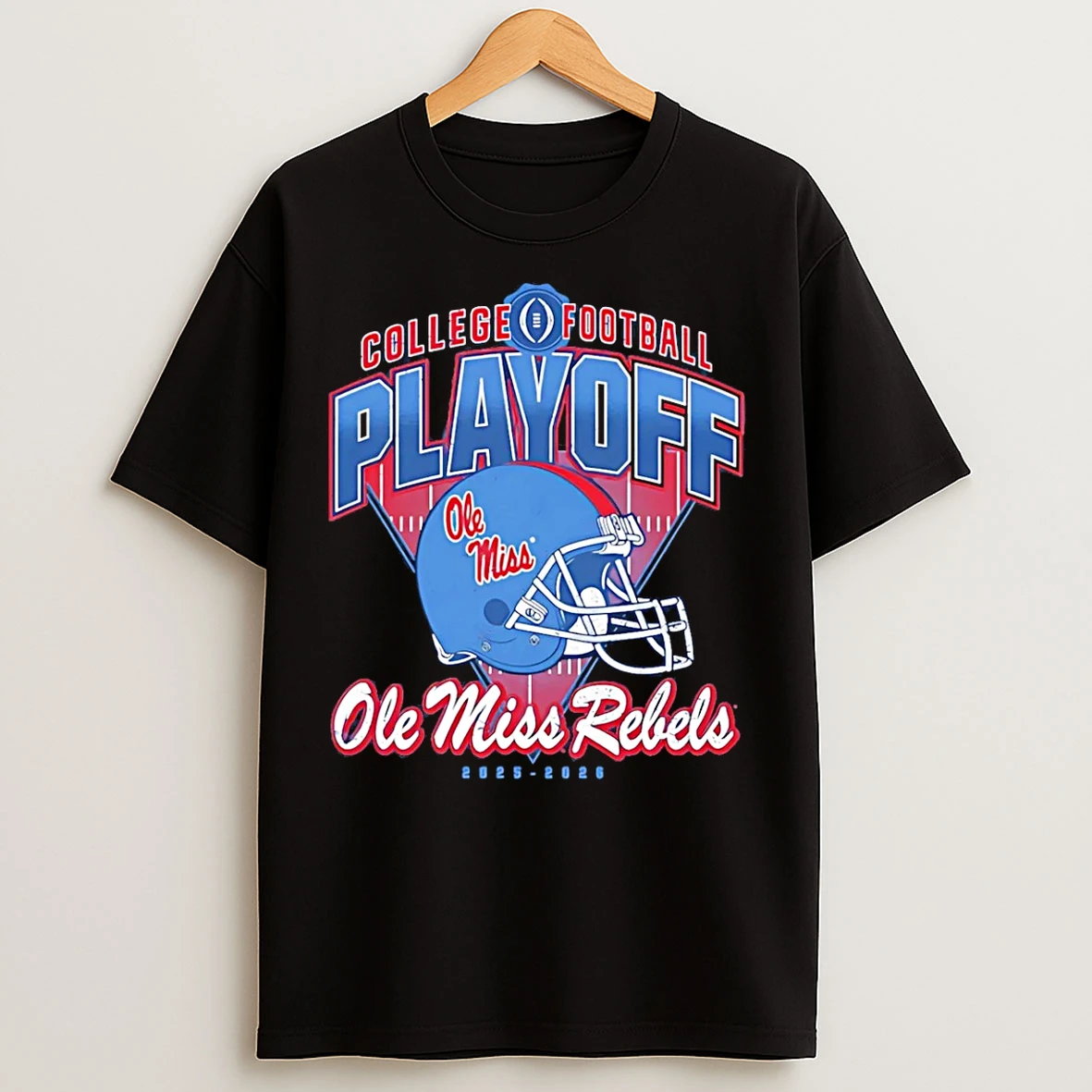 Classic Ole Miss Rebels 2025 26 Cfp Helmet Vintage T Shirts