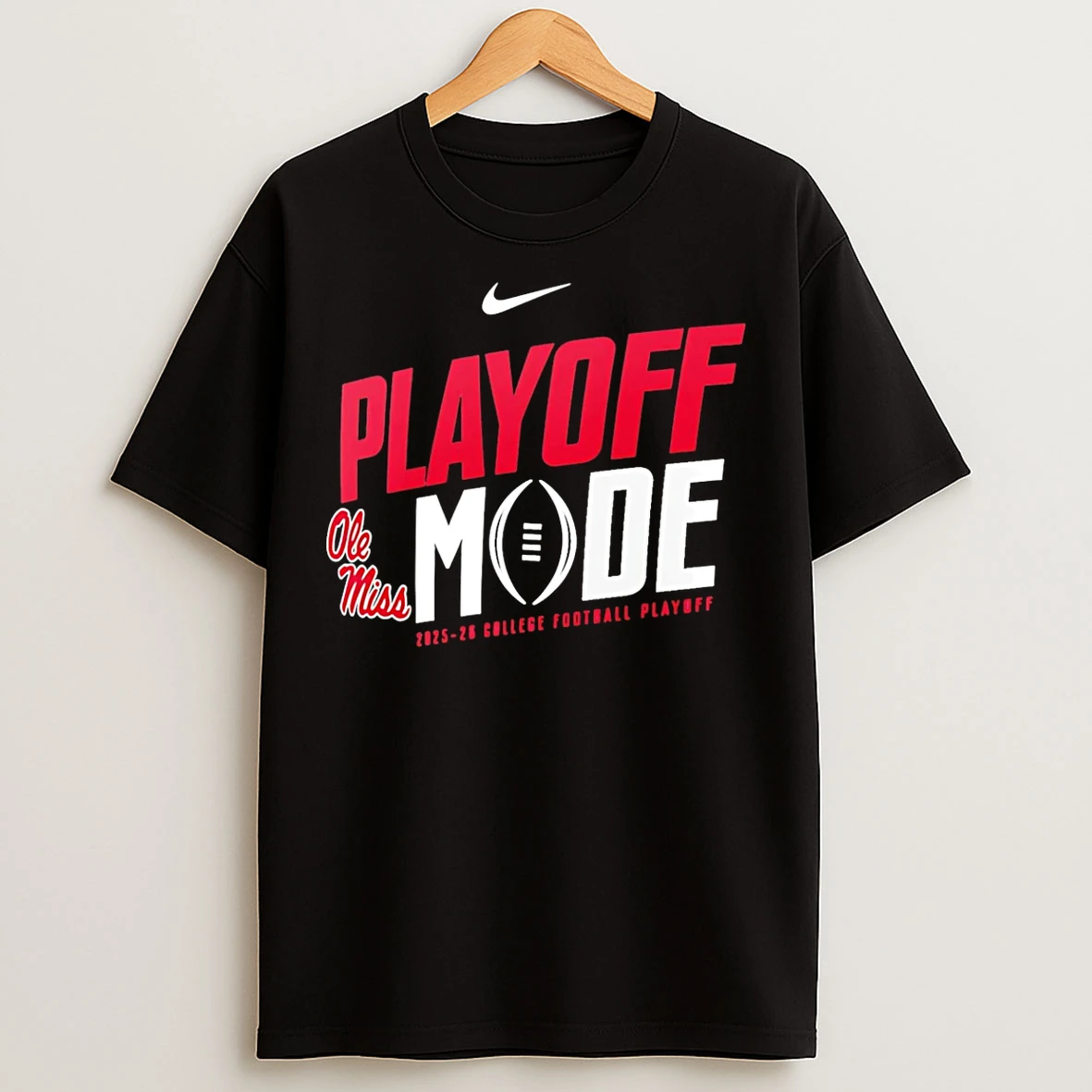 Classic Ole Miss Rebels 2025 26 College Football Playoff Mode Pass Protection T Shirts