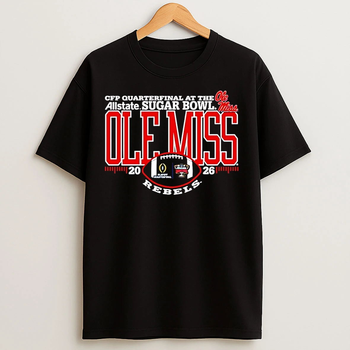 Classic Ole Miss Rebels Cfp 2026 Sugar Bowl Bound T Shirts