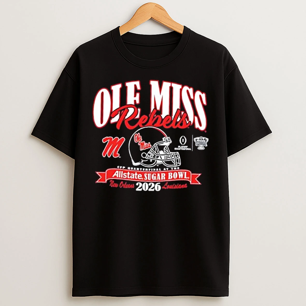 Classic Ole Miss Rebels College Football Playoff 2026 Sugar Bowl T Shirts