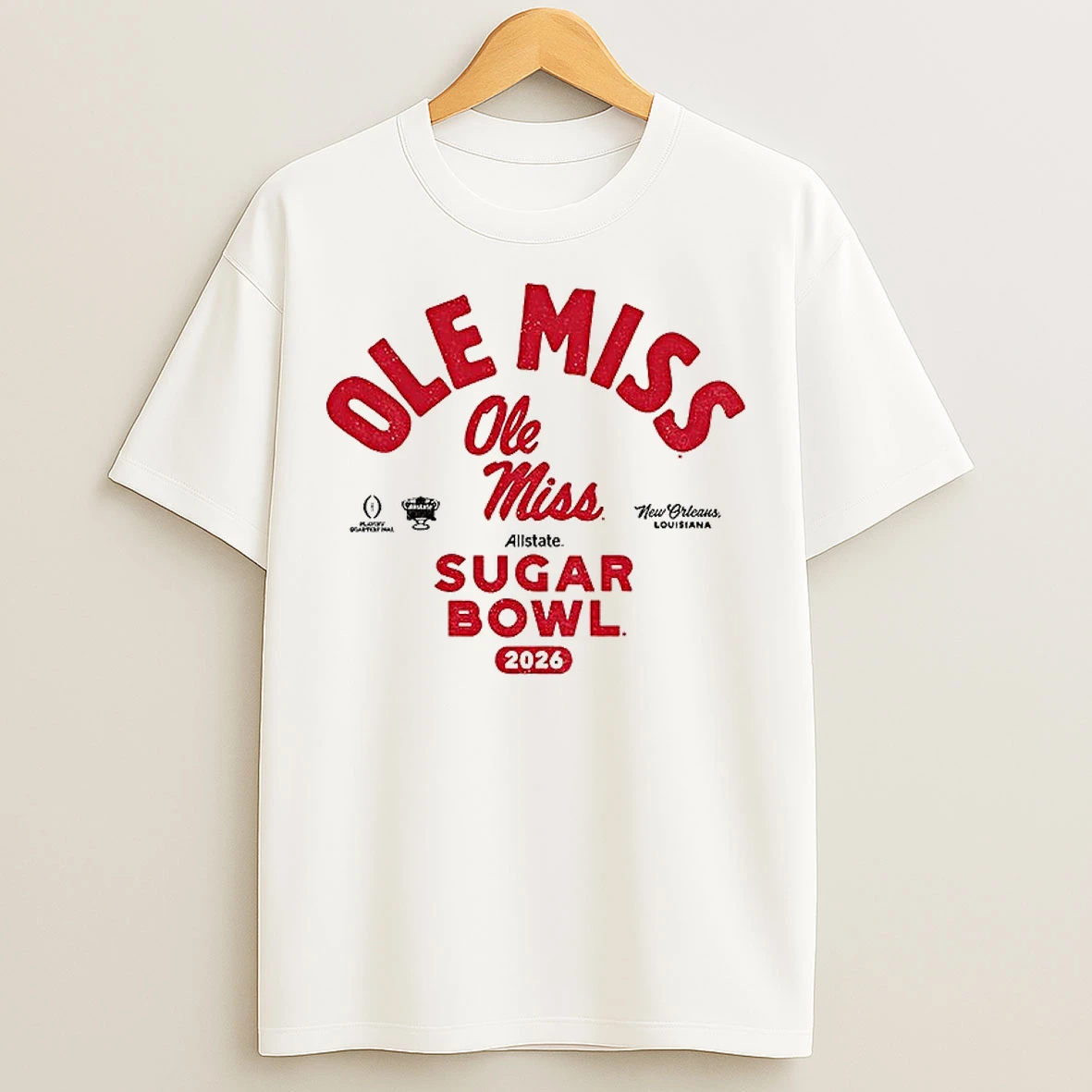 Classic Ole Miss Rebels Sugar Bowl 2026 Allstate New Orleans Louisiana T Shirts