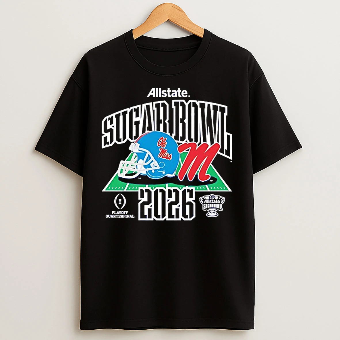Classic Ole Miss Rebels Football 2025 Allstate Sugar Bowl Cfp Quarterfinal T Shirts