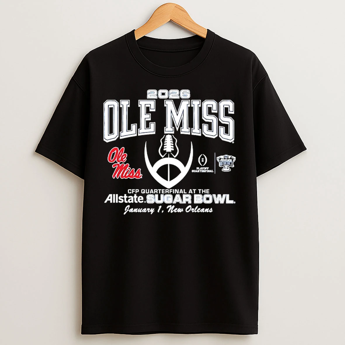 Classic Ole Miss Rebels Football 2025 Allstate Sugar Bowl Cfp Quarterfinal At The New Orleans T Shirts